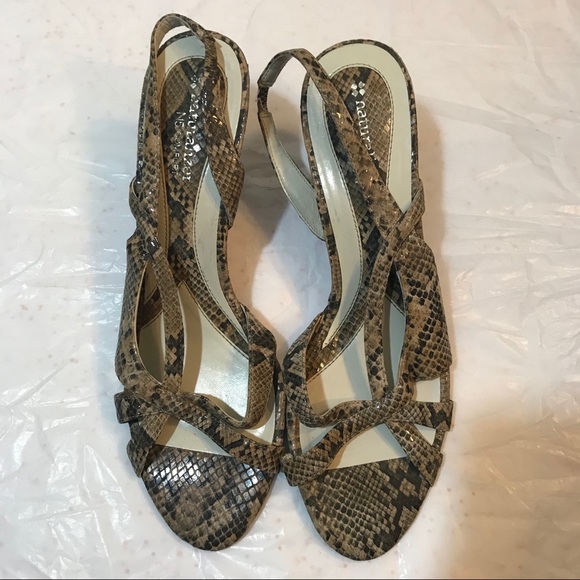 naturalizer snakeskin sandals